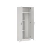 Armadio bianco 2 ante portascope 73x180h cm - Abadubidu