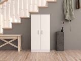 Armadio bianco ante battenti 55x108h cm - Akimera