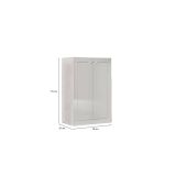 Armadio bianco ante battenti 78x113h cm - Bienvenu