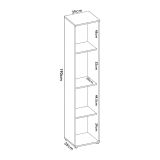 Armadio bianco bagno 39x190h cm - Arrow