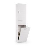 Armadio bianco con cassetto 45x195h cm - Aryanne