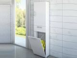 Armadio bianco con cassetto 45x195h cm - Aryanne