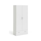 Armadio bianco con cassetto 79x170h cm - Amylya