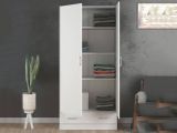 Armadio bianco con cassetto 79x170h cm - Amylya