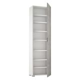 Armadio bianco e cemento 1 anta 50x182h cm - Abuela