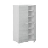Armadio bianco e cemento salvaspazio 75x101h cm - Arful