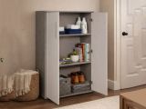 Armadio bianco e grigio 2 ante 78x118h cm - Angie