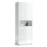Armadio bianco lucido 4 ante 68x180h cm - Eridano