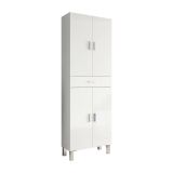 Armadio bianco lucido bagno 60x182h cm - Amiga