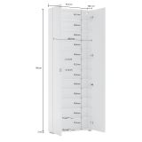 Armadio bianco lucido salvaspazio 70x200h cm - Crisocolla