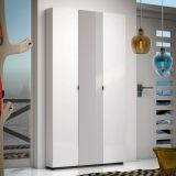 Armadio bianco lucido slim 11x200h cm - Enza