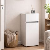 Armadio bianco lucido slim 34x81h cm - Sylvain