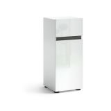 Armadio bianco lucido slim 34x81h cm - Sylvain