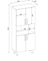 Armadio bianco multifunzione 59x140h cm - Tchoo