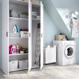 Armadio bianco multiuso 116x190h cm - Aniello