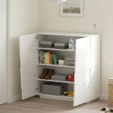Armadio bianco multiuso 120x126h cm - Aulla
