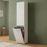 Armadio bianco portabiancheria 45x195h cm - Aro