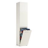Armadio bianco portabiancheria 45x195h cm - Aro