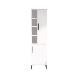 Armadio bianco salvaspazio 45x173h cm - Jongdari