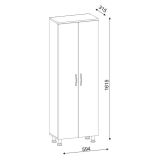 Armadio bianco salvaspazio 59x161h cm - Vincent