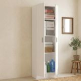 Armadio bianco sgabuzzino 59x180h cm - Aragorn
