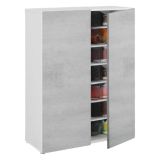 Armadio cemento e bianco 2 ante 72x103h cm - Athenodora