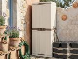 Armadio da esterno 2 ante beige e marrone 70x178h cm - Ipno