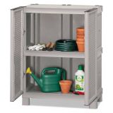 Armadio da esterno 2 ante grigio chiaro 70x92h cm - Arlinda