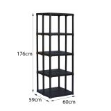Armadio da esterno antracite 60x176h cm - Aurelian