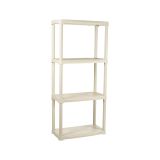 Armadio da esterno Eupen, Scaffale outdoor, Armadio balcone multiuso, Armadietto da esterno, 100% Made in Italy, 60x30h133 cm Bianco