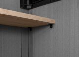 Armadio da esterno Floresta, Mobile outdoor, Mobiletto giardino multiuso, Contenitore per balcone o garage, 191x109 h133 cm, Grigio