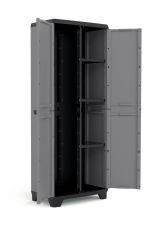 Armadio da Esterno Grigio 3 Ripiani Apertura Battente 68x39x173h cm, 2 Ante Made in Italy - Cochrane