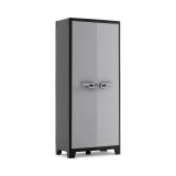 Armadio da Esterno Grigio 4 Ripiani Apertura Battente 80x44x182h cm, 2 Ante Made in Italy - Viddalba