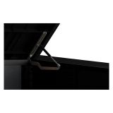 Armadio da Esterno Grigio Nero Cassetti 2 Ripiani 191x109x133h cm, Apertura Battente, a Ribalta - Litchfield