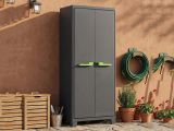 Armadio da esterno Markham, 80x44 h182 cm, Grigio