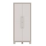 Armadio da Esterno Marrone Crema 4 Ripiani Apertura Battente 80x44x182h cm, Un'anta Made in Italy - Grimsby