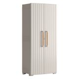 Armadio da Esterno Marrone Sabbia 8 Ripiani 2 Ante 80x45x180h cm, Impermeabile Made in Italy - Melville