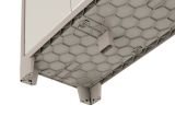 Armadio da Esterno Marrone Sabbia 8 Ripiani Un'anta 80x44x182h cm, Impermeabile Made in Italy - Grimsby