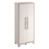 Armadio da Esterno Marrone Sabbia 8 Ripiani Un'anta 80x44x182h cm, Impermeabile Made in Italy - Grimsby