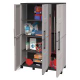 Armadio da esterno portascope grigio chiaro e nero 102x169h cm - Aruro