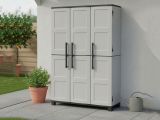 Armadio da esterno portascope grigio chiaro e nero 102x169h cm - Aruro