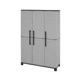 Armadio da esterno salvaspazio grigio chiaro e nero 102x169h cm - Aruro