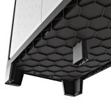 Armadio da esterno Viddalba, Mobile outdoor, Mobiletto giardino multiuso, Contenitore per balcone o garage, Made in Italy, 80x44 h100 cm, Grigio
