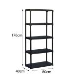 Armadio da outdoor antracite 80x176h cm - Aurelian