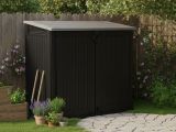 Armadio da terrazzo 2 ante nero 132x113h cm - Gander