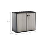 Armadio da terrazzo grigio 139x120h cm - Kindersley