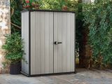 Armadio da terrazzo grigio 140x170h cm - Digby
