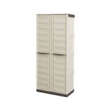 Armadio esterno 2 ante beige e marrone 70x165h cm - Adenina