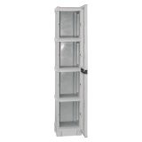 Armadio esterno 2 ante grigio chiaro 35x172h cm - Allain