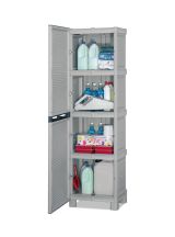 Armadio esterno 2 ante grigio chiaro 50x172h cm - Allain